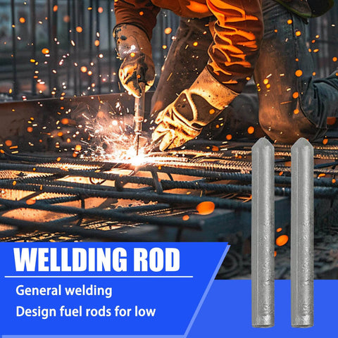 Person welding metal with Low Temperature Universal Welding Rod Set 24 Pcs For Aluminum Stainless Steel And Iron Easy Melt Solder Sticks