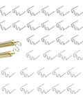 Plastic Welding Staples Kit 1000 Pieces For Auto Body Repairs Stainless Steel Staples 0.8mm And 0.6mm various views
