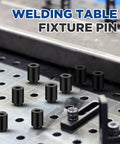 15 Piece Welding Table Clamps Kit For Fixture Pins And Quick Setup 5 Eighths Inch Hole Compatible Clamp Set in use
