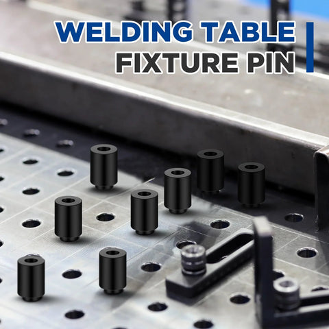 15 Piece Welding Table Clamps Kit For Fixture Pins And Quick Setup 5 Eighths Inch Hole Compatible Clamp Set in use