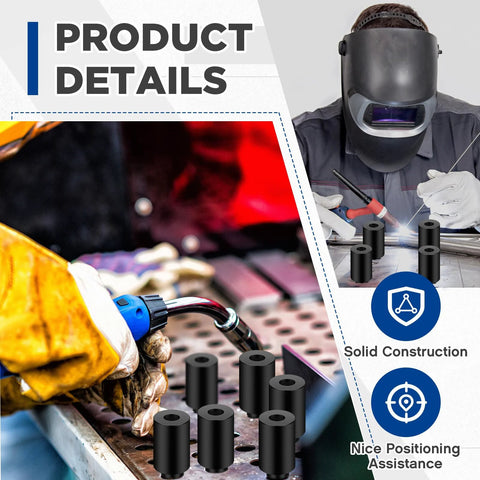 Welding Table Fixture Pins Five Eighths Inch By One Inch By One And A Half Inch Quick Setup Clamps shown in product detail image for metalworking.