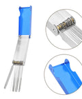 13 Piece Welding Tip Cleaner Kit With Stainless Steel Cleaning Needles In Durable Aluminum Case For Gas Welding Emergency Repairs And On The Go Maintenance, open view showing cleaning needles and aluminum case.