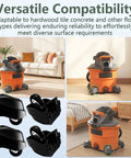 Foot Caster And Caster Wheel Kit For 6 Gallon And 16 Gallon Wet Dry Vacuums Plate Casters Set Of 4 Compatible With Ridgid WD Series Vacuums