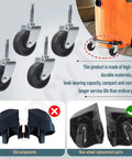 4 Pack Replacement Wet Dry Vacuum Caster Wheels Set Compatible With Ridgid Craftsman And Dewalt Vacuums for installation