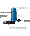 Heavy-Duty Wet/Dry Vacuum Pump Accessory PE401 With Drain Attachment And Strainer, Pumps Water At 10 Gallons Per Minute