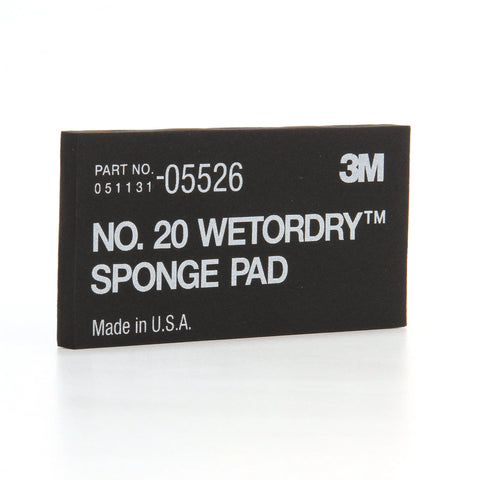 Front view of Wetordry Sponge Pad Dual Sided For Wet And Dry Sanding Automotive, showing part number and branding.