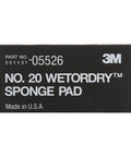 Package of Wetordry Sponge Pad Dual Sided For Wet And Dry Sanding Automotive with part number and brand logo.