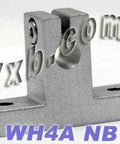 ✝️ NB Linear Systems WH4A 1/4" Shaft Support Supporter in silver metal, designed for stable alignment in mechanical systems