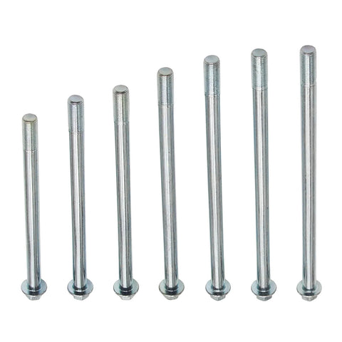 Various sizes of axle bolts including 12mm Wheel Axle Bolt 210mm Length for Dirt Bikes ATVs Swing Arm Front And Rear Axles 12mm Diameter With Lock Nut