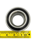 Heavy Duty Sealed Wheel Bearing 40 Mm X 74 Mm X 40 Mm For Polaris Ranger XP 1000 570 XP 900 with measuring tape showing dimensions.
