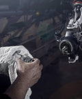 Mechanic using 44mm Wheel Bearing Greaser For Polaris RZR 900 1000 And Pro XP Jansen Motorsports on ATV UTV SxS