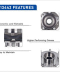 Beefed-Up 513442 Wheel Bearing Hub Assembly features Economic, Reliable, High-Performance Grease for smooth maintenance