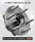 Six Lug Wheel Bearing Hub Assembly Front And Rear Fitment Replaces 513277 For Buick Enclave Chevy Traverse GMC Acadia Saturn Outlook ABS Encoder 6 Bolt 1Pcs