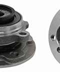 Front and rear view of Wheel Bearing And Hub Assembly For Front Or Rear Fitment Varies By Vehicle Make And Model OE Grade