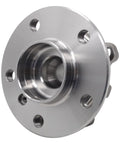 Front view of a Wheel Bearing And Hub Assembly For Front Or Rear Fitment Varies By Vehicle Make And Model OE Grade Precision Machined.