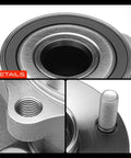 Close-up of Rear Wheel Bearing And Hub Assembly Set Two 5 Lug Fits Subaru Forester 2014 2018 Impreza 2012 2021 Crosstrek