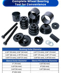 24 Piece Wheel Bearing Press Kit For Front Wheel Drive Vehicles Bearing Removal And Installation Set With Universal Bushings