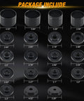 Wheel Bearing Removal Tool Kit 23 Piece Set For Front Wheel Drive Vehicles Universal Hub Bushing Press Sleeves Puller