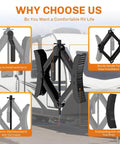 Sturdy Camper Wheel Chock Stabilizers For RV And Travel Trailer X Shaped Anti Move Chocks Heavy Duty 2 Pack Fits 3.5 To 12 Inch Wheel Gaps Safe Parking And Steady Campsites By WELLUCK shown with detailed features.