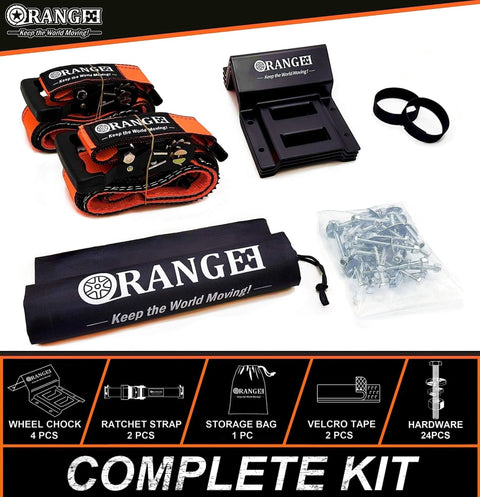 Wheel Chock Tie Down Kit With Rubber Grip Sleeve For Trailer E Track System Keeps Your ATV UTV Lawn Mower Small Tractor Locked In Tight 1500lb Working Load