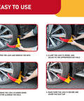 Steps to install Heavy Duty Trailer Wheel Lock 2 Pack Adjustable Wheel Clamp Anti Theft Deterrent for Trailers SUVs Boats ATVs