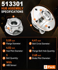 513301 Front Or Rear Wheel Bearing Hub Assembly For Audi A4 A5 A6 Q5 S5 S6 S7 S8 RS5 Allroad Quattro 2009-2015 with specs