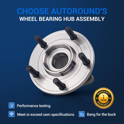 Front Wheel Hub And Bearing Assembly With ABS Encoder For Chrysler 200 2011 2014 Sebring Cirrus 2007 2010 Dodge Avenger 5 Lug