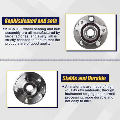Details of 513288 Front or Rear Wheel Hub and Bearing Assembly, showing ABS features and durable build quality.