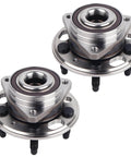 513288 Front or Rear Wheel Hub Bearing Assembly Pair for Chevy Malibu Impala, 5 Lug, shown from top angle, suitable for GM vehicles with ABS