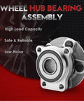 Front Wheel Hub And Bearing Assembly 513220 Compatible With 2005 2014 Subaru Outback And Legacy Front Left Or Right 5 Lug ABS 4 Hole Flange