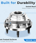 Pair Front Wheel Hub And Bearing Assemblies For 2017 To 2019 BMW I8 X1 X2 Mini Cooper Replacement, Smooth Quiet Operation
