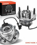 Front Wheel Bearing And Hub Assembly Set With ABS And Five Lug Direct Fit For Chevrolet Malibu 2004 2012 2-Pack Easy Install