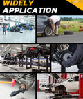 Collage showing various applications of Wheel Bearing Hub Removal Tools Kit Compatible with All Axle Bolt Hubs 5, 6, 8 Lug Hubs Buster Puller.