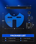Components of Wheel Hub Removal Tool Kit including remover plate, forcing screw, washers, and assembly compatible with 5 6 8 lug hub assemblies.