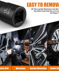 Wheel Lock Removal Kit 10 Piece Lug Nut Remover Set with various tools used for removing lug nuts from wheels