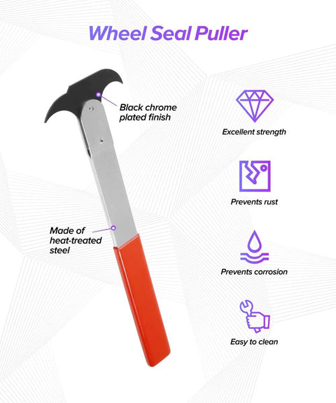Beefy Car Seal Puller And Wheel Bearing Removal Tool, Universal Wheel Seal Twister And Grease Packer, Durable Steel Construction