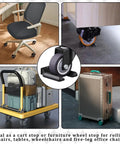 8 Pcs Wheel Stoppers For Rolling Furniture And Beds Prevent Sliding Fits 5 Cm Diameter Casters Protects Hardwood Floors
