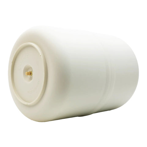 Compact RO storage tank with steel body and BPA-free liner.