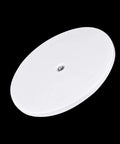 12 Inch Rotating Swivel Turntable with Steel Ball Bearings for Kitchen Corner Cabinets, White Plastic Base, top view