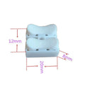 100 Pcs 2P CH2 Quick Connector Spring Cable Clamp Terminal White PP Flame Retardant Material 10A Two Way Connector dimensions