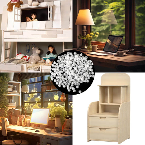 200 Pcs White 5 Millimeter Plastic Hole Plugs Flush Snap In Locking Round Hole Caps For Wardrobes Cupboards Cabinets Shelves And Bookcases Screw Covers