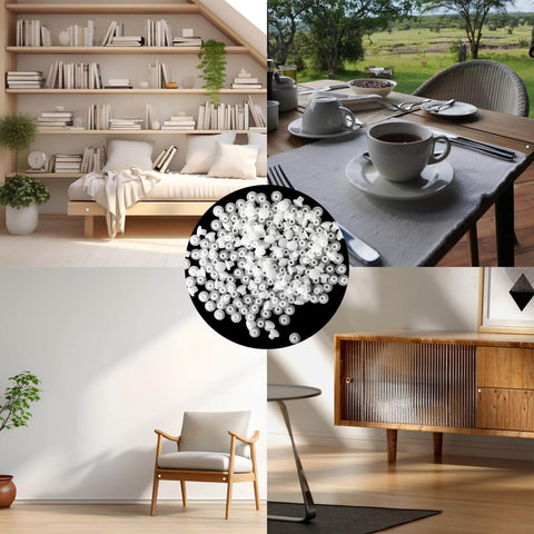 200 Pcs White 5 Millimeter Plastic Hole Plugs Flush Snap In Locking Round Hole Caps For Wardrobes Cupboards Cabinets Shelves And Bookcases Screw Covers