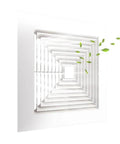 Spring Loaded 10x10 Inch Bathroom Exhaust Fan Cover In White ABS Plastic Square Ceiling Or Wall Mount Grille Replacement With Air Diffuser