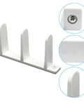 8 Pack Universal Floor Guide For Sliding Doors ABS Plastic Bottom Track For 1-3/8 Inch Thick Doors Complete Guide Kit For Closet And Cabinet With Screws Easy To Install With Durable ABS Construction For Smooth Glide And Centered Track Alignment