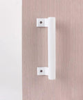 2-Piece 8-Inch Aluminum Sliding Door Handle Set For Balcony Glass Bathroom Sliding Closets And Warehouse Doors Modern Ergonomic Oval Bar Pull Durable Anti Rust Aluminum Alloy Handle For Easy Grip