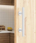 12 Inch White Heavy Duty Barn Door Handles Sliding Barn Door Pull Handle Large Rustic Two Sided Design For Gates Garages Sheds Furniture