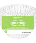 Premium white basket filters fit most 8-12 cup coffee makers for clear filtration, easy disposal, and healthier brewing