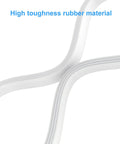 Close-up of Three Pack Replacement Gaskets For Blender Seals White O Ring 3.22 Inch Diameter, 0.2 Inch Tall in rubber material