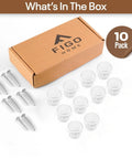 White Cabinet Knob Set 10 Pack For Kitchen Cabinets Drawers Closets And Doors Premium Zinc Alloy Solid Build With Sleek Finish
