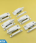 Six pack cam action sash locks provide secure, easy to install protection for double hung and sliding vinyl windows; durable diecast construction, keeper included, compatible with vertical or horizontal sashes, improving safety and anti lift.